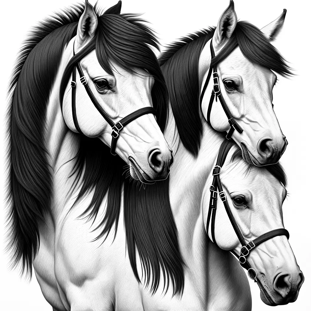 Fotos desenhos cavalos breton imprimir colorir