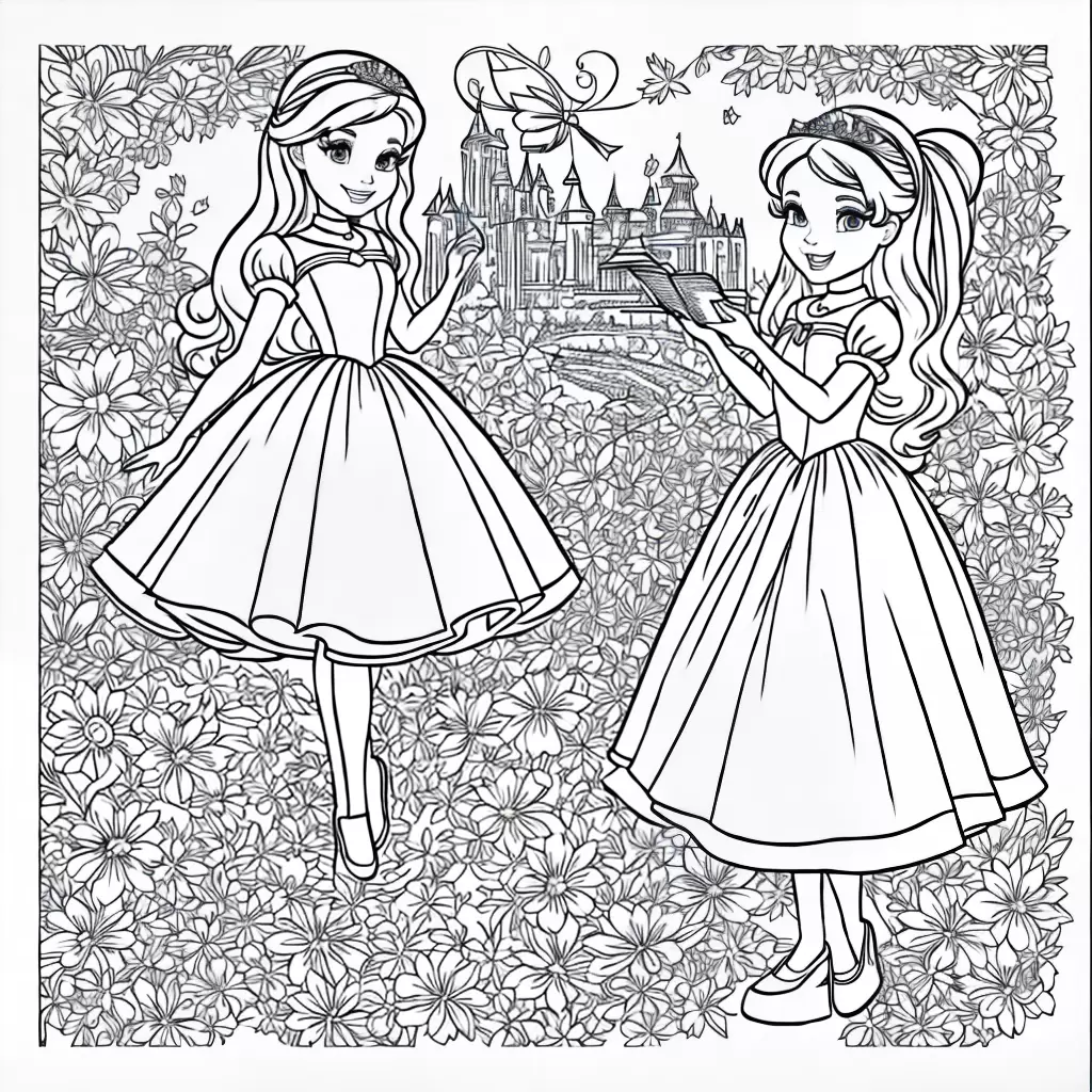 Fotos menina colorindo barbie cinderela