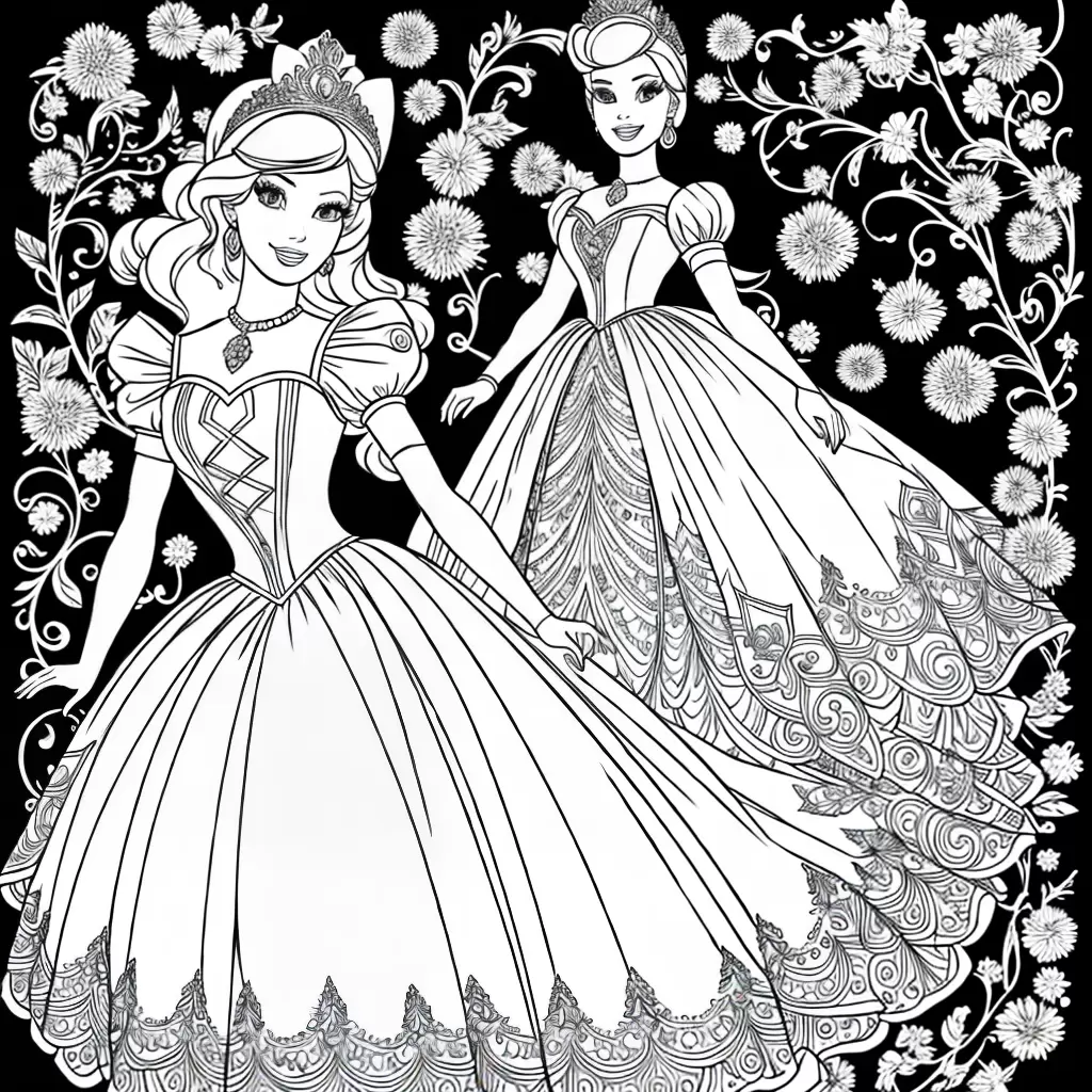 Fotos barbie cinderela colorir canetas