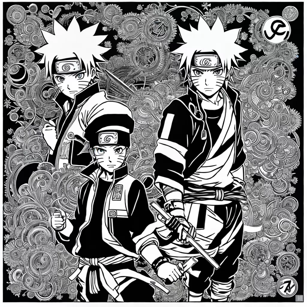 Fotos naruto simbolos preto branco Fotos naruto simbolos preto branco
