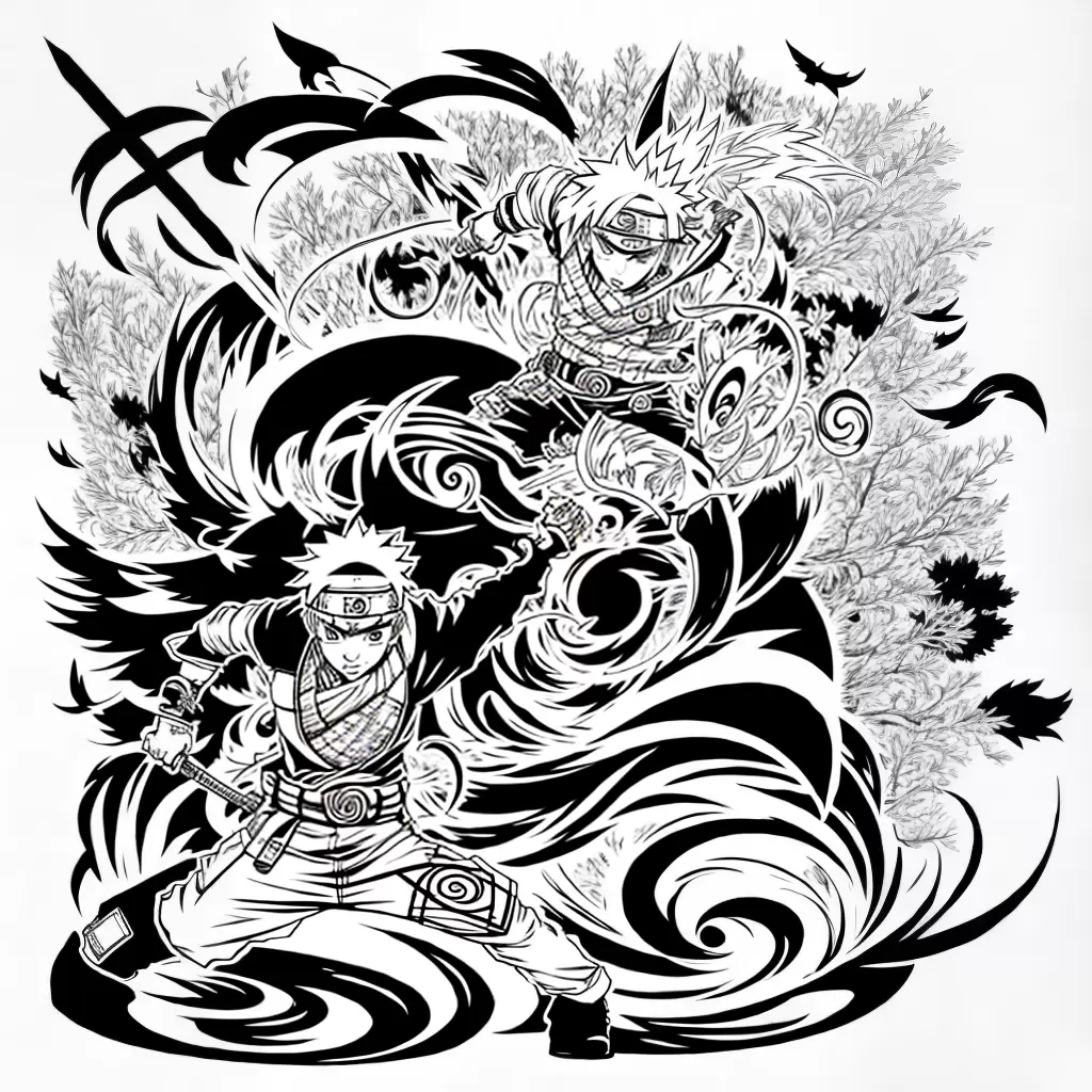 Fotos naruto ilustracao preto branco Fotos naruto ilustracao preto branco