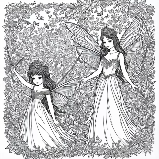 Fotos fada princesa asas varinha flor encanto