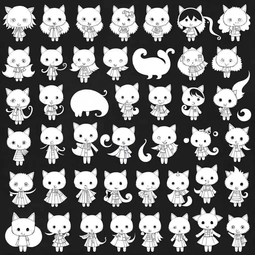 Fotos anime colorir personagens kawaii 1