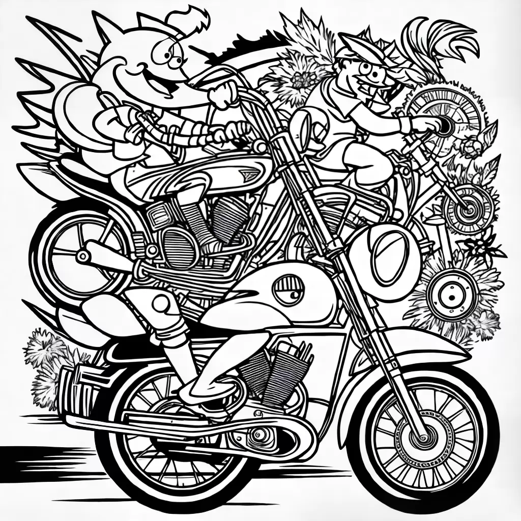 Fotos spongebob moto colorir criancas