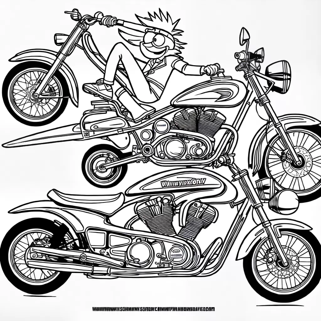 Fotos colorir motos bob esponja amigos
