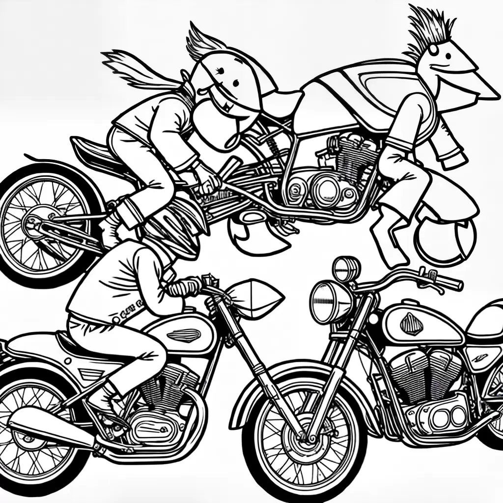 Fotos spongebob motocicleta colorir desenho