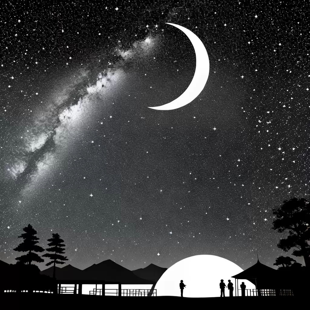 Fotos lua estrelas nuvens serenidade colorir