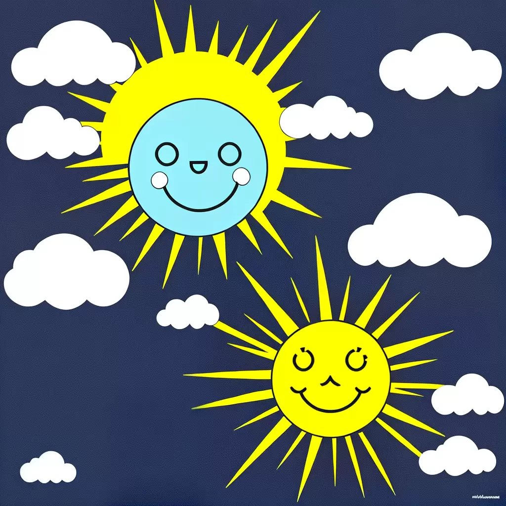 16 Desenhos para Imprimir e Colorir de Sol Bonito