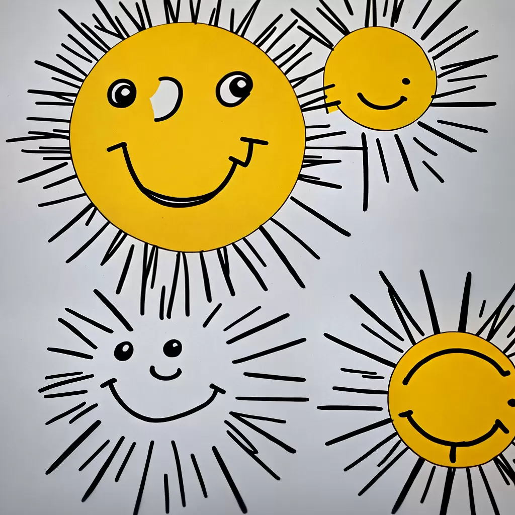 Fotos sol sorriso infantil colorir