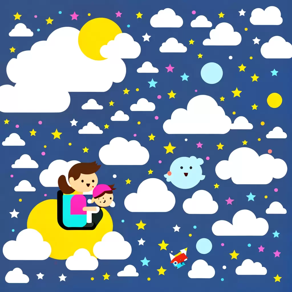 Fotos crianca nuvens coloridas crayons