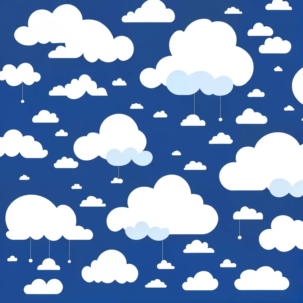 Fotos desenho nuvens colorir fundo ceu azul