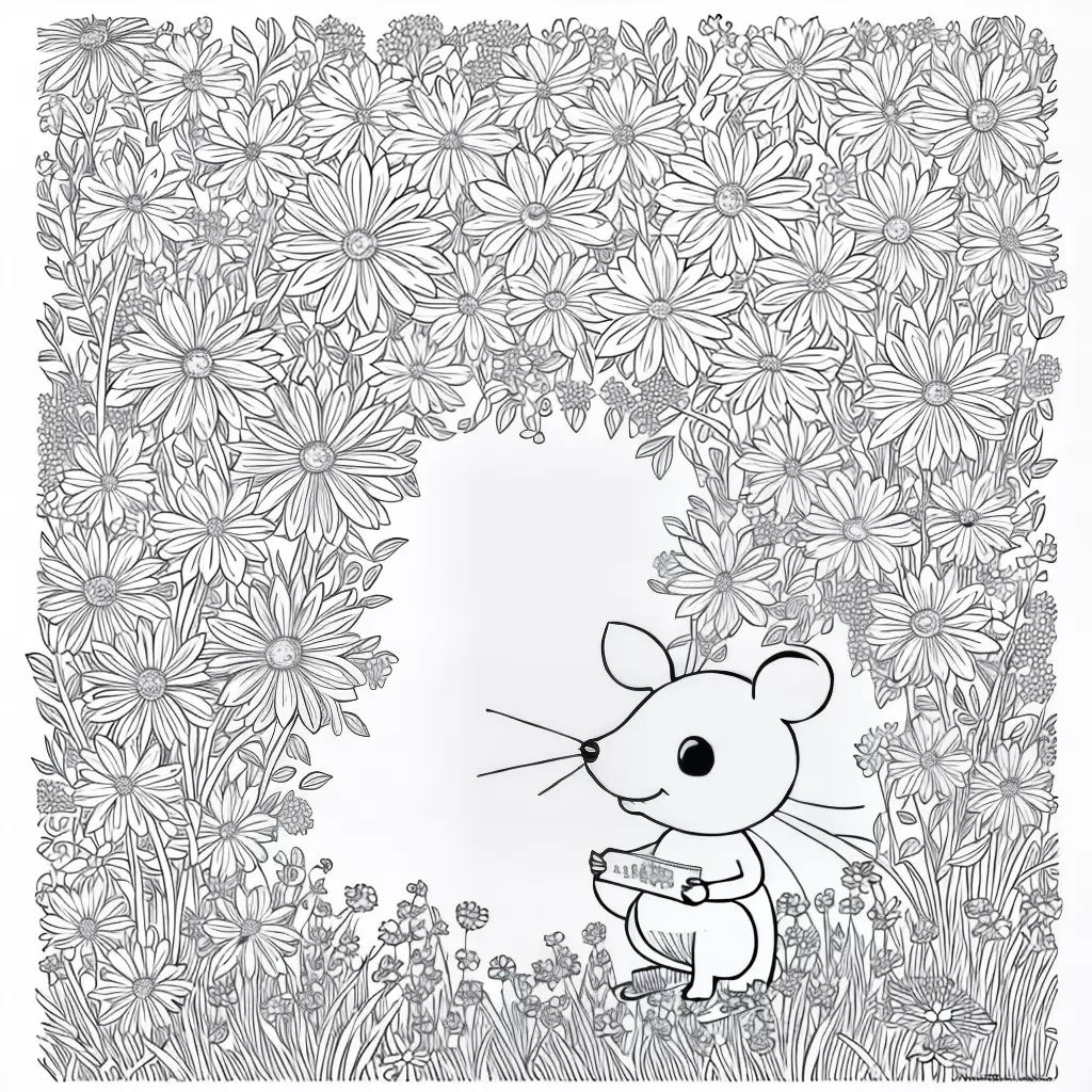 Fotos ratinho sorridente queijo flores