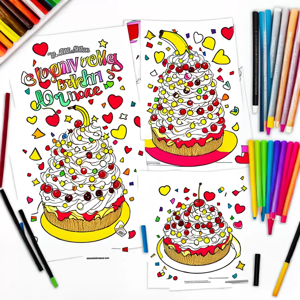 Fotos banana split colorir desenho pintura Fotos banana split colorir desenho pintura