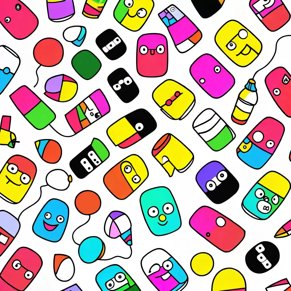 Fotos celulares sorridentes ilustracao colorida Fotos celulares sorridentes ilustracao colorida