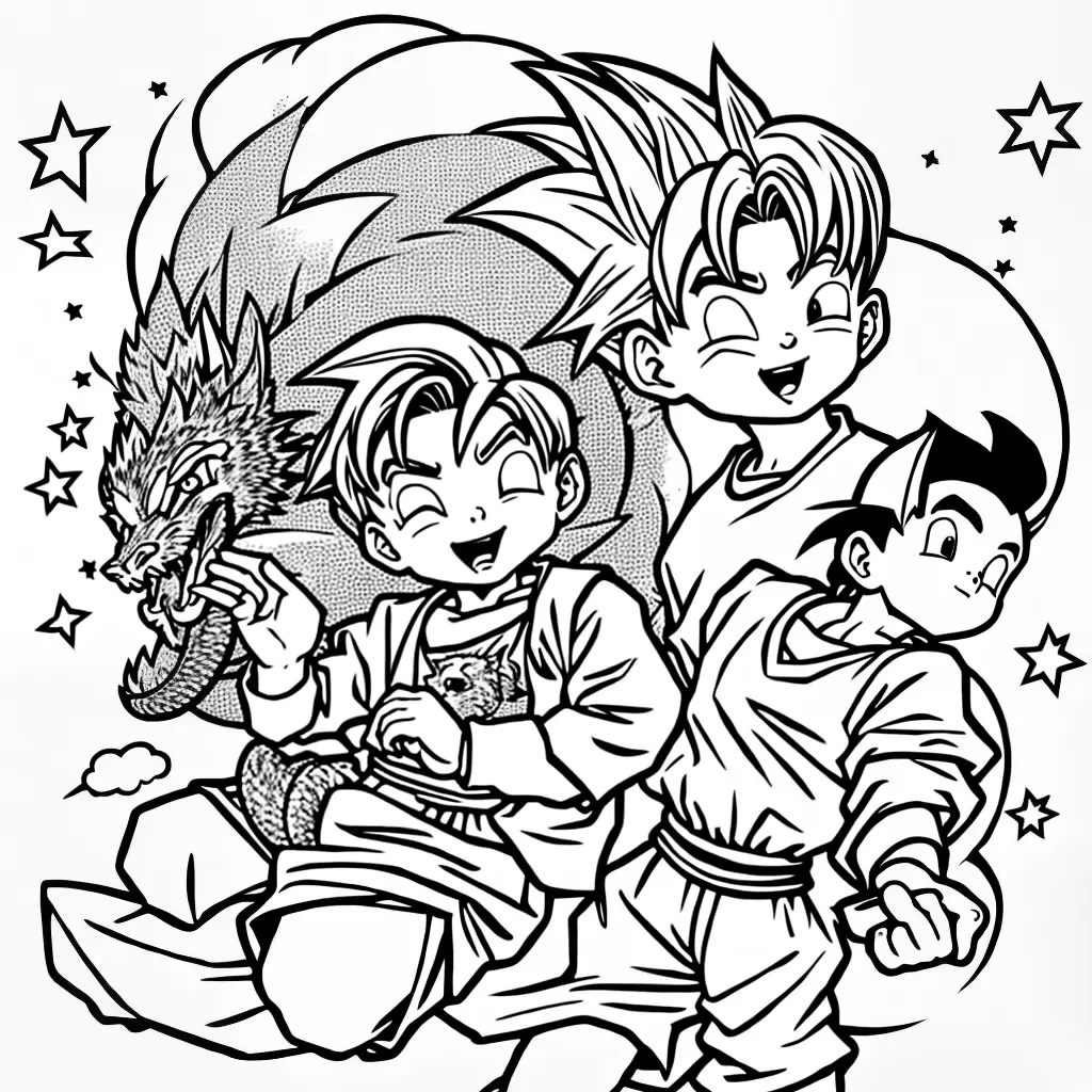 Fotos gohan crianca dragon ball colorir