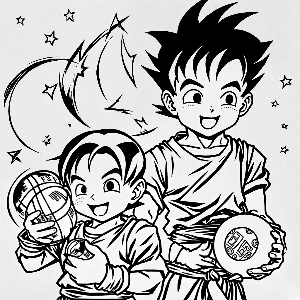 Fotos gohan crianca dragon ball colorir 1