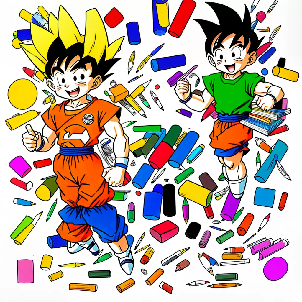 Fotos gohan sorrindo colorindo dragon ball
