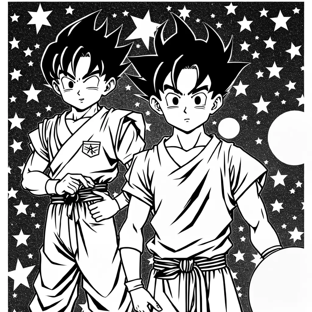 Fotos colorir gohan dragon ball z