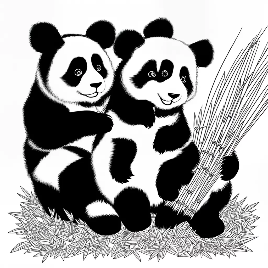 16 Desenhos para Imprimir e Colorir de Pandinha Fofo