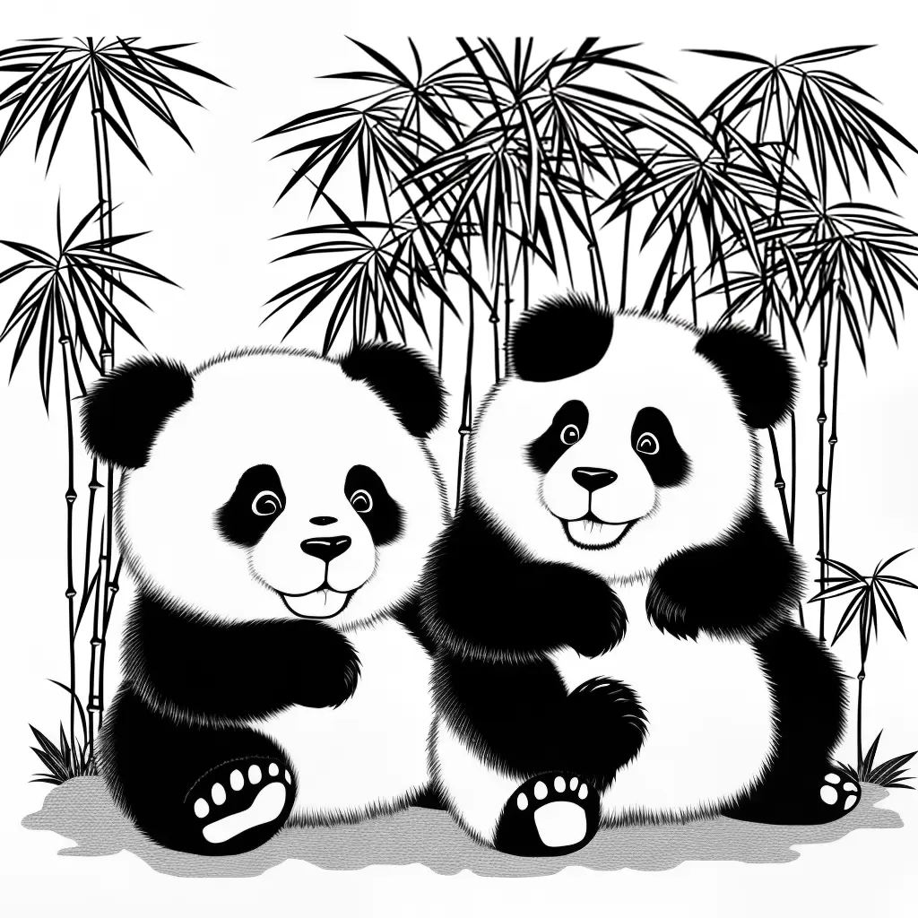 16 Desenhos para Imprimir e Colorir de Pandinha Fofo