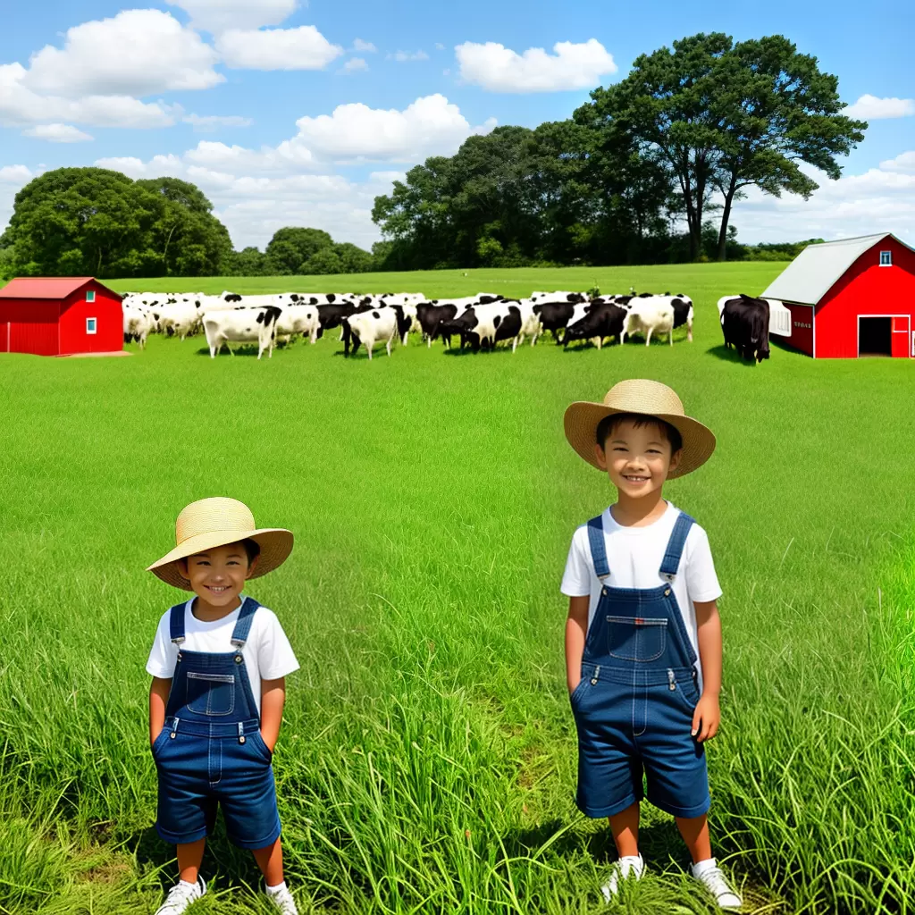 Fotos menino campo animais ceu legumes