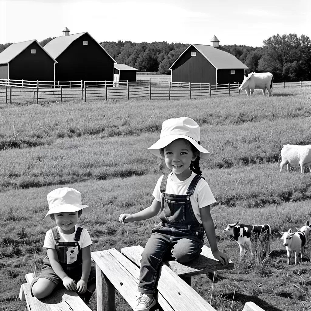 Fotos menina chapeu vermelho fazenda animais