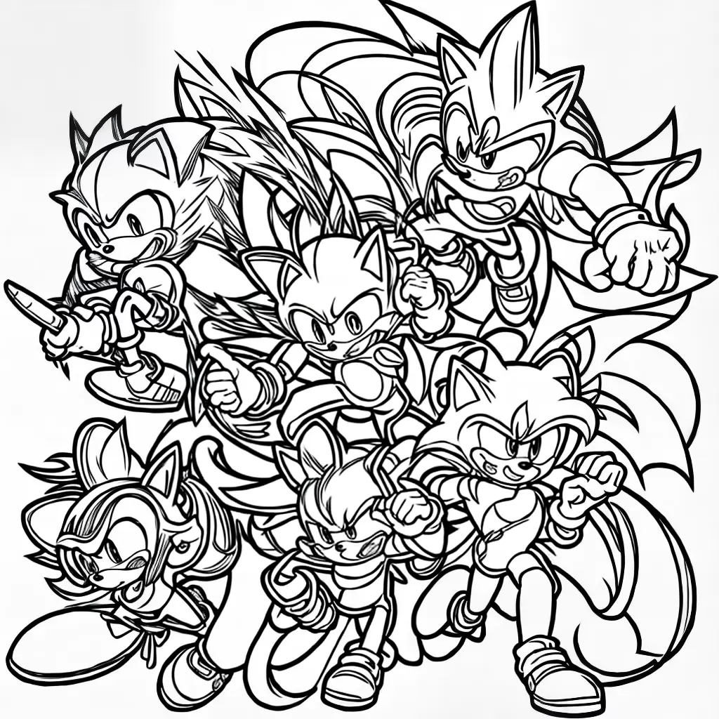 Fotos sonic monstro colorir 16 paginas