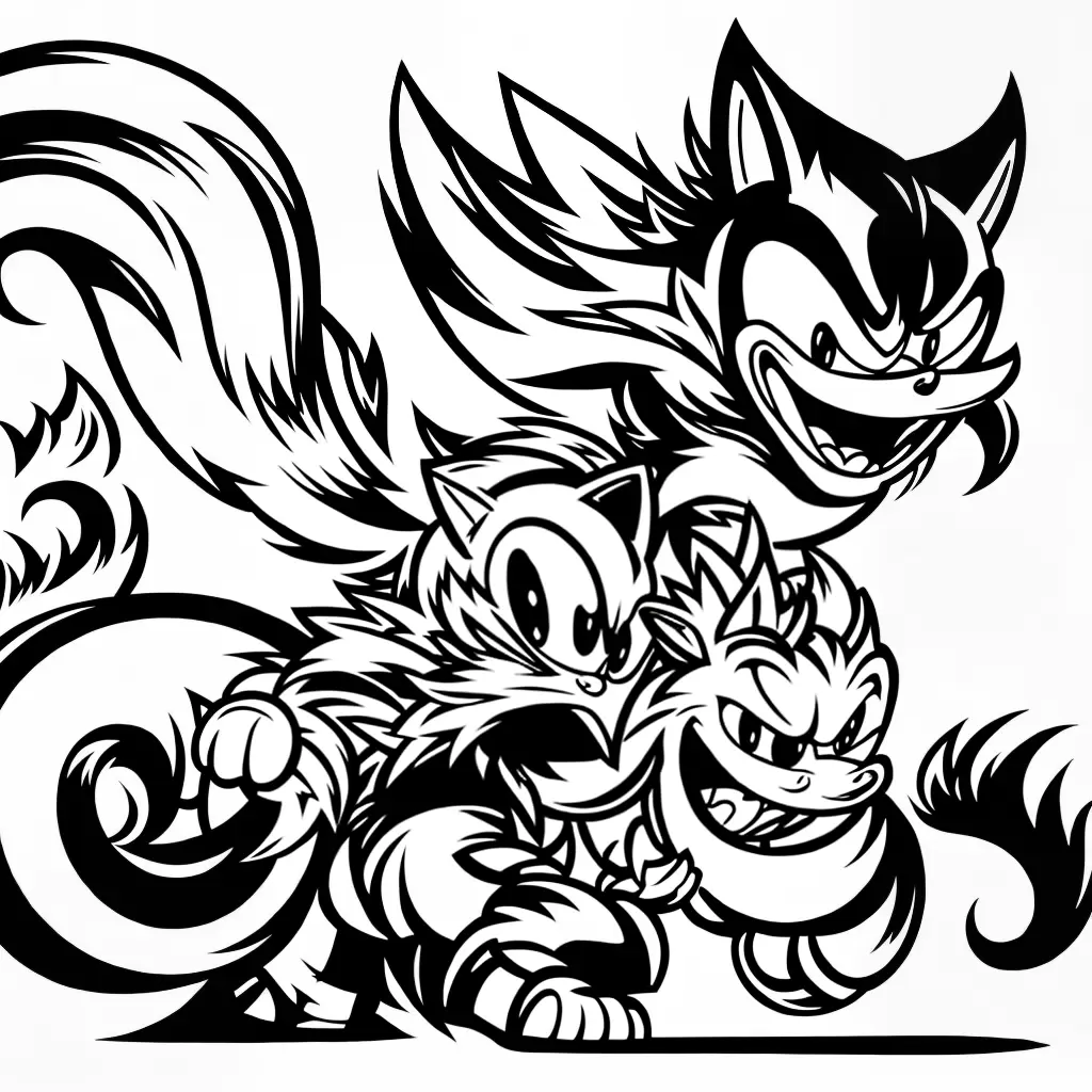 Fotos sonic monstro imagens colorir