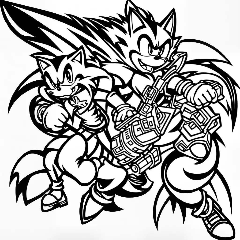 Fotos sonic criaturas colorir 16pgs