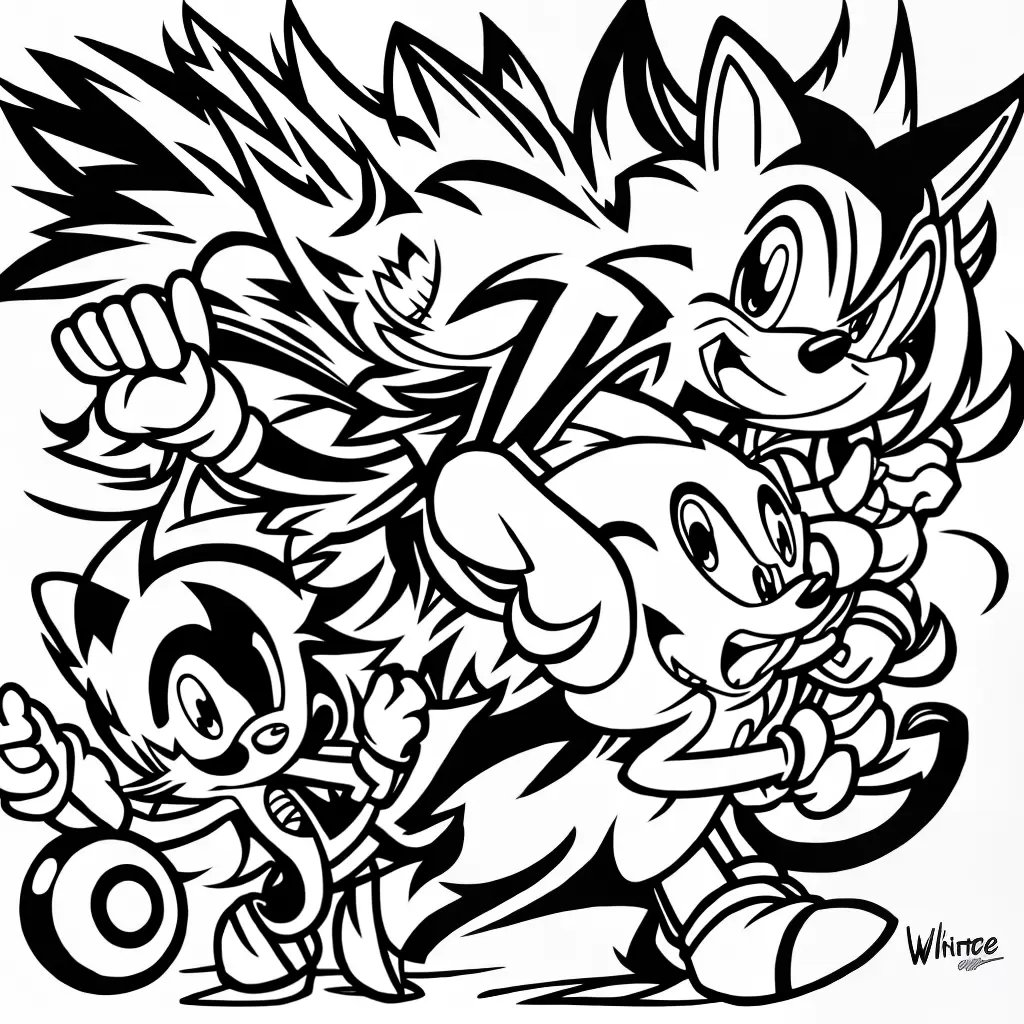 Fotos sonic monstro imagens colorir 2