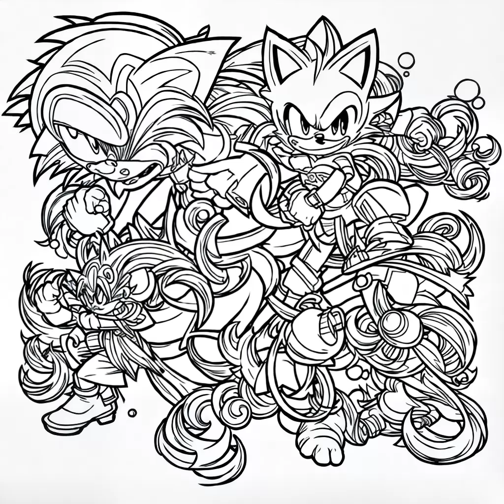 Fotos colorir sonic monstro 16 paginas
