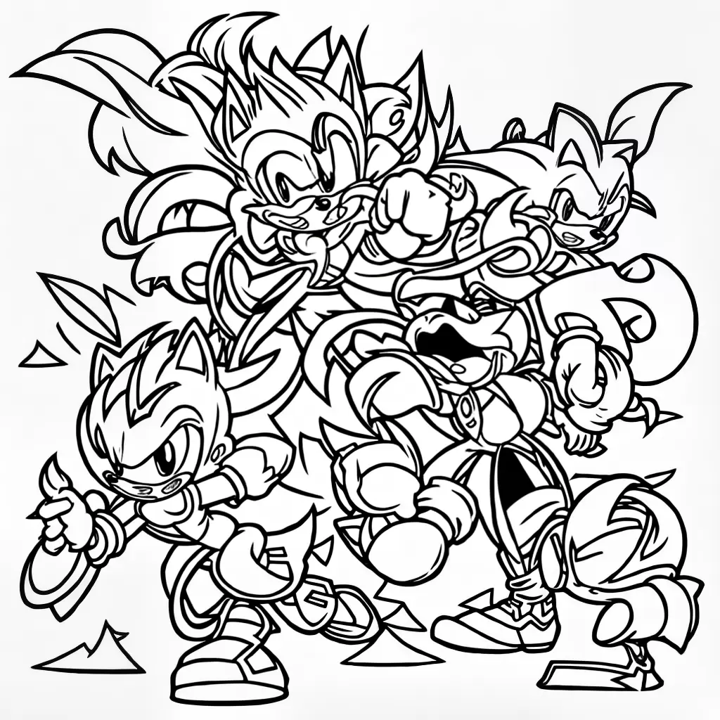 Fotos sonic monstro colorir 16 paginas 2