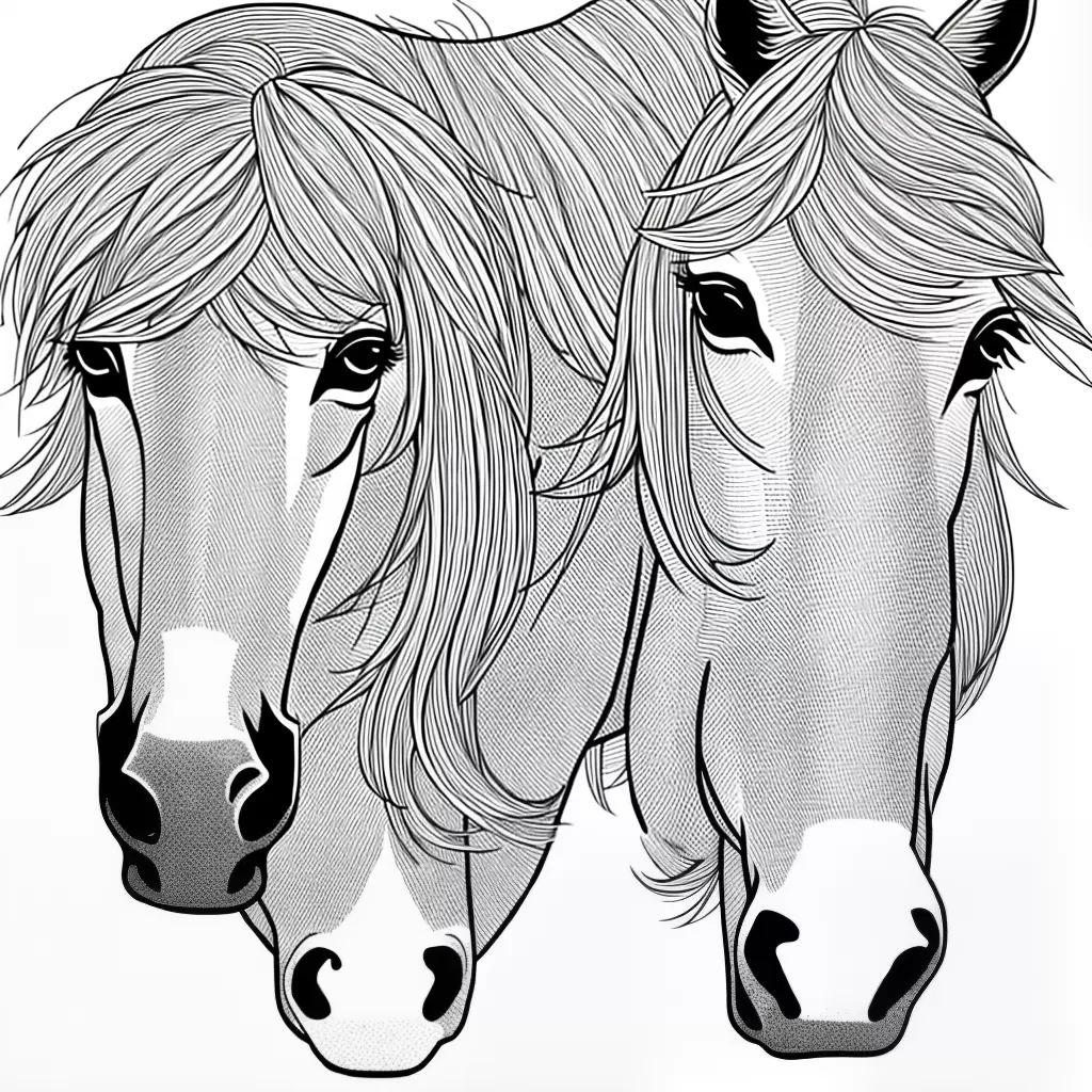 Fotos imagem cavalo sorridente colorindo