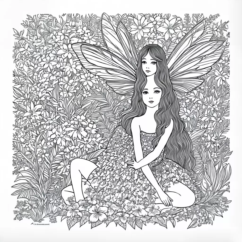 Fotos fada cogumelo ilustracao flores pincel