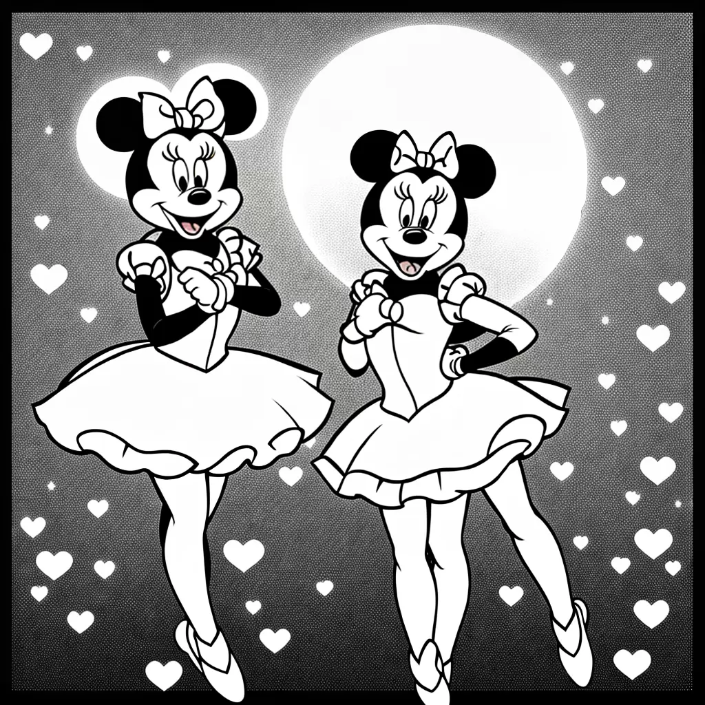 Fotos minnie bailarina colorir ilustracao