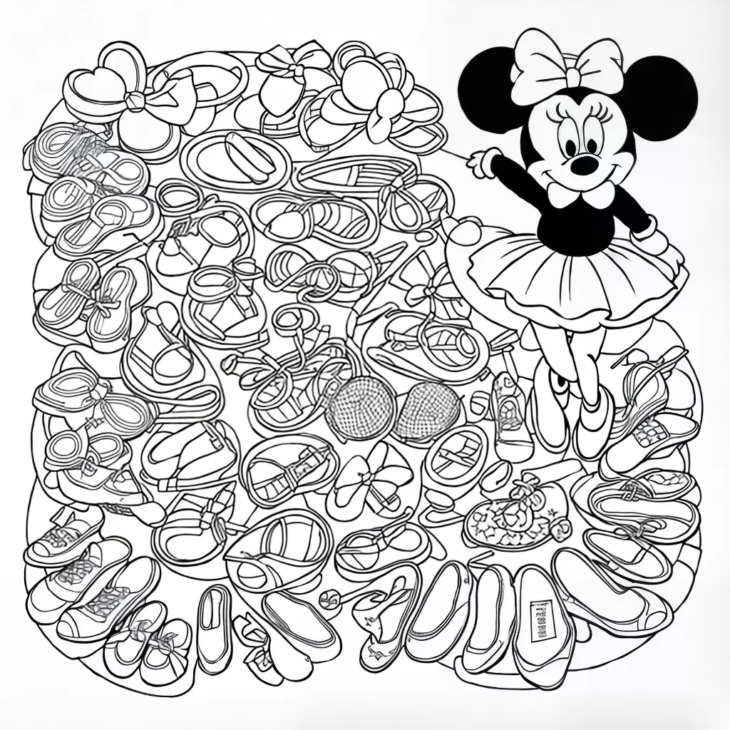 Fotos minnie mouse bailarina colorir