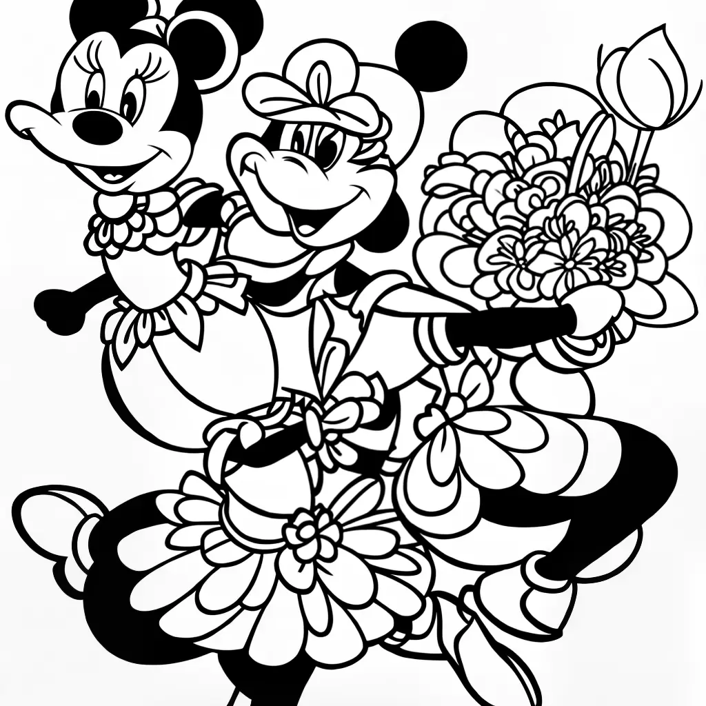 Fotos minnie mouse bailarina colorir 2