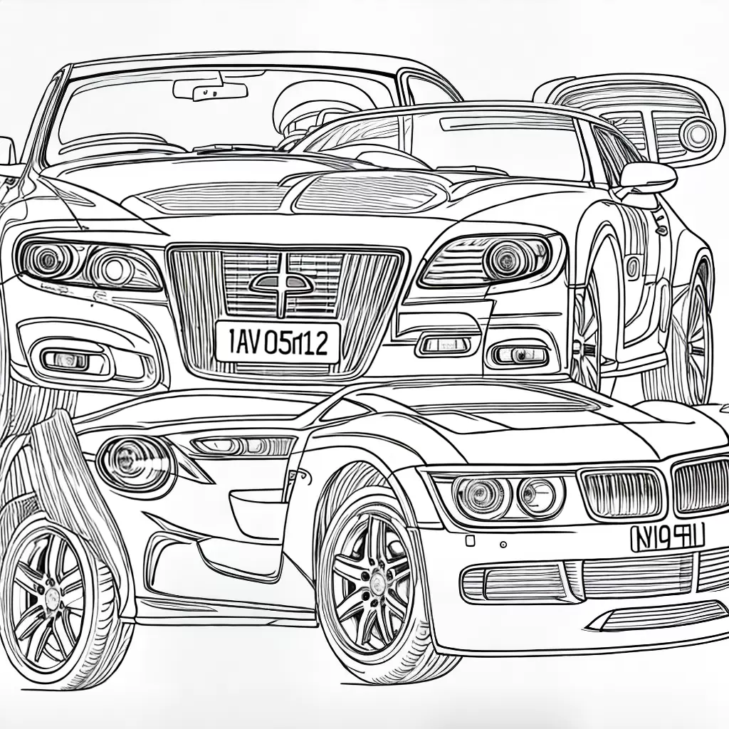 Fotos carro sorridente ilustracao criancas colorindo
