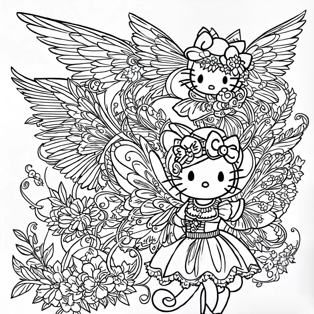 Fotos hello kitty fada colorir 2 Fotos hello kitty fada colorir 2