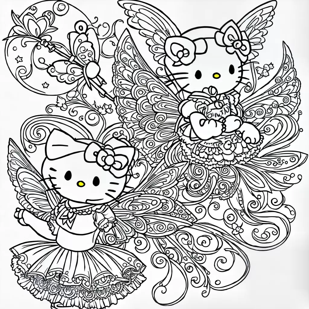 Fotos hello kitty fada colorir 3 Fotos hello kitty fada colorir 3