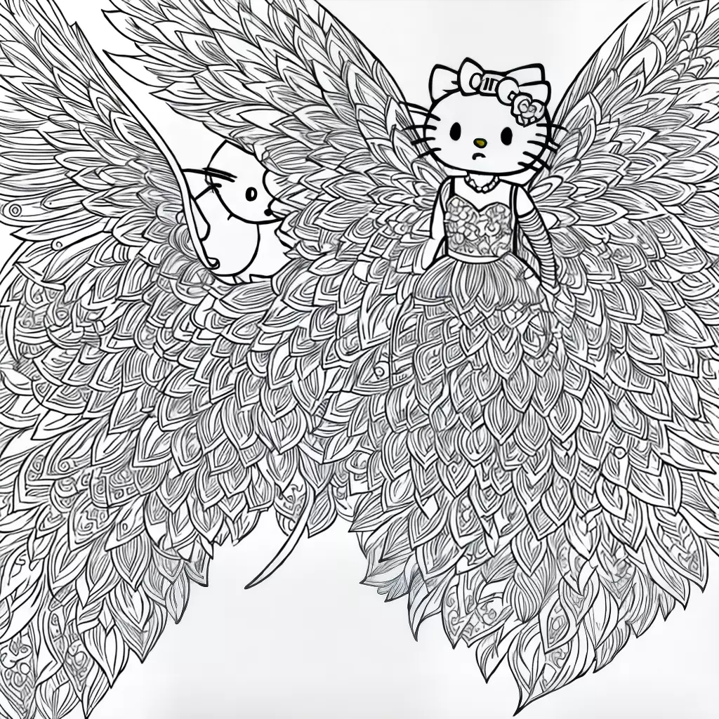Fotos hello kitty fada colorir paginas 5 Fotos hello kitty fada colorir paginas 5