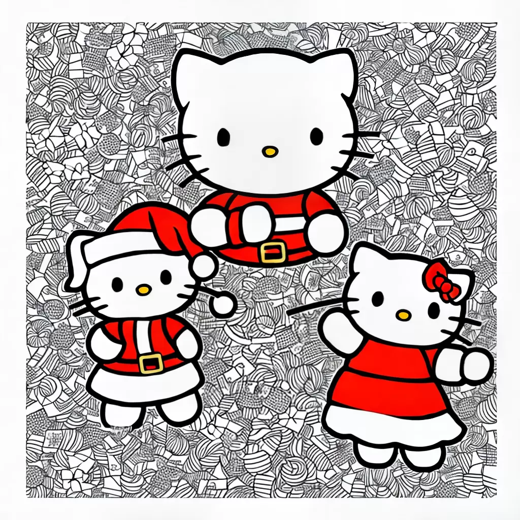 Fotos hello kitty papai noel candy cane