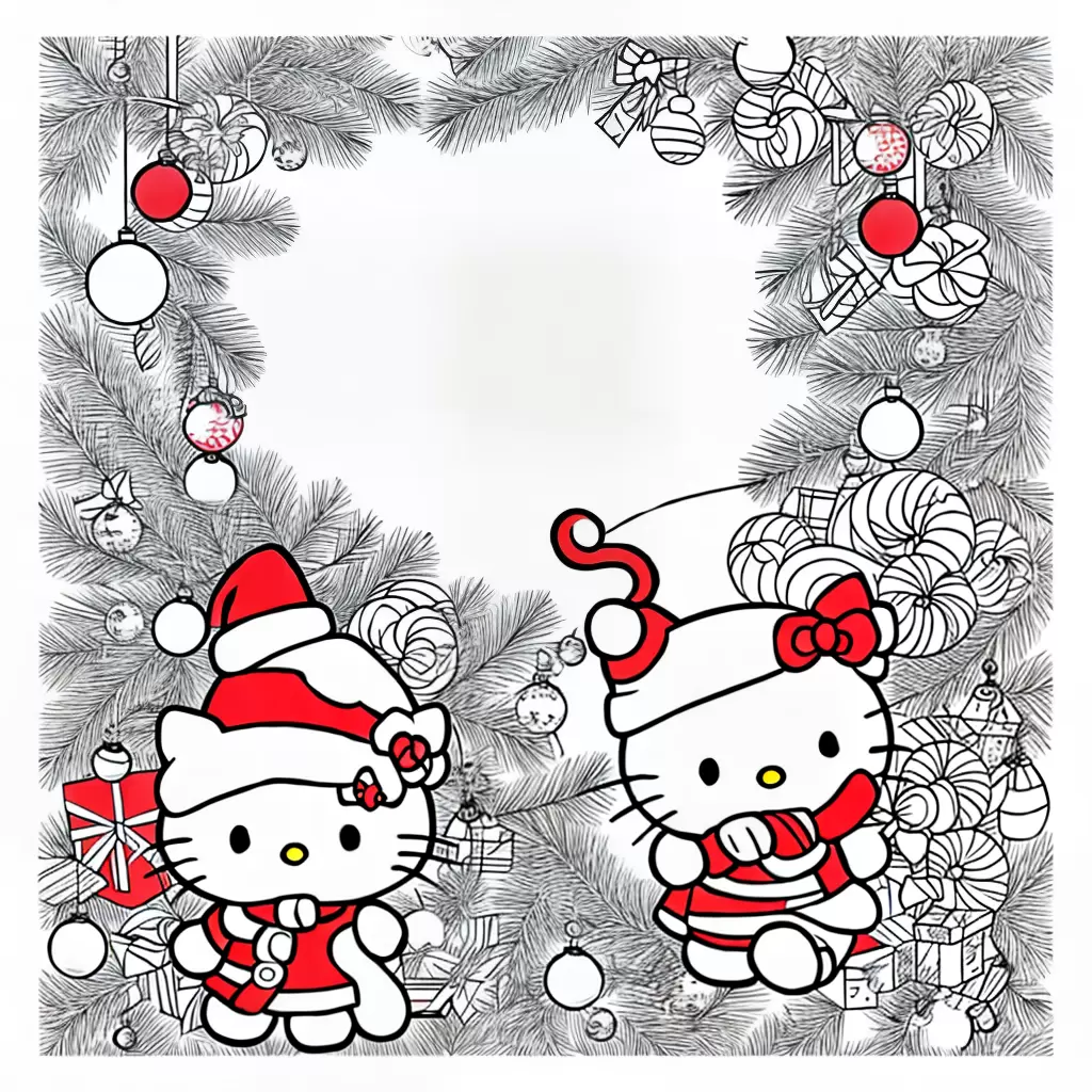 Fotos hello kitty natal decoracoes colorir