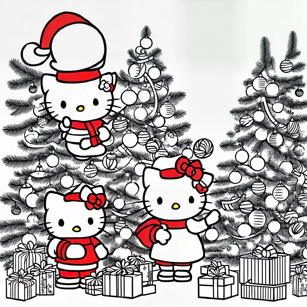 Fotos hello kitty natal presentes arvore