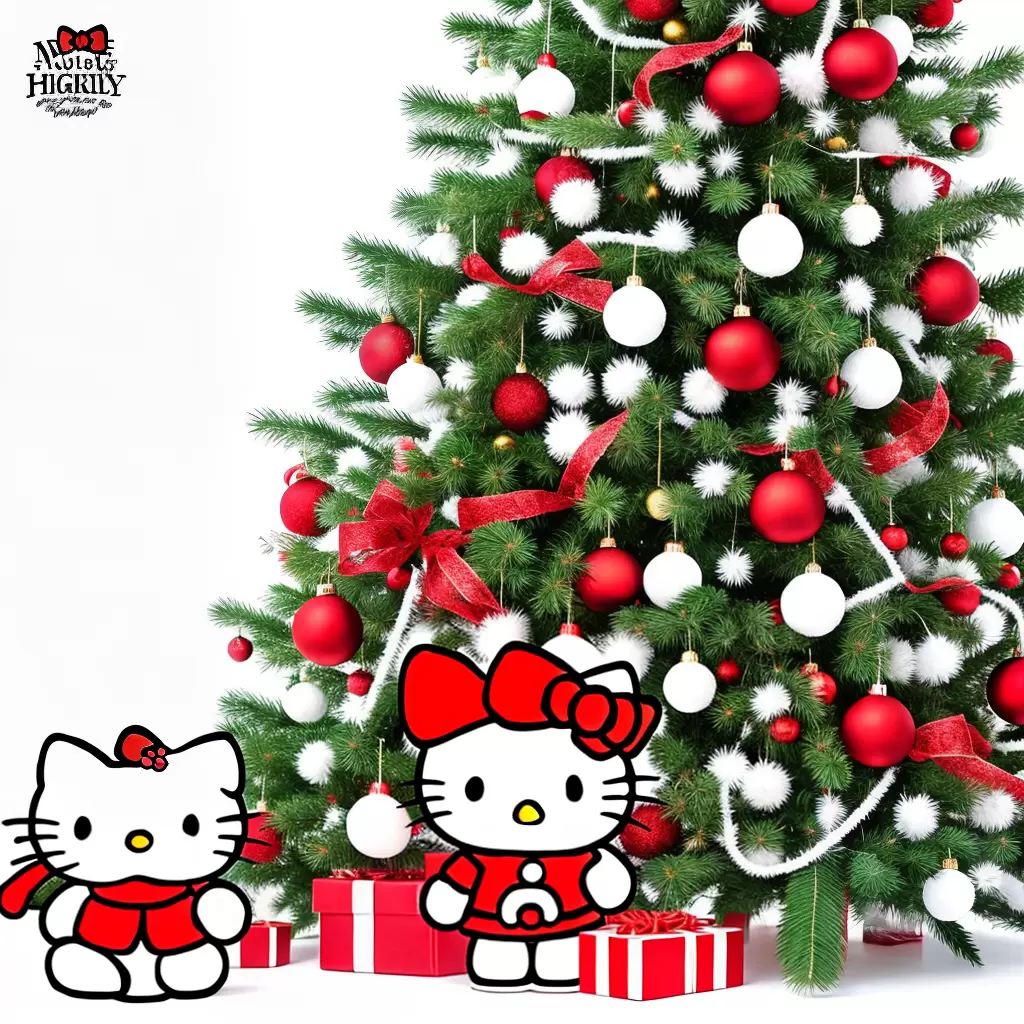 Fotos hello kitty natal arvore presente neve