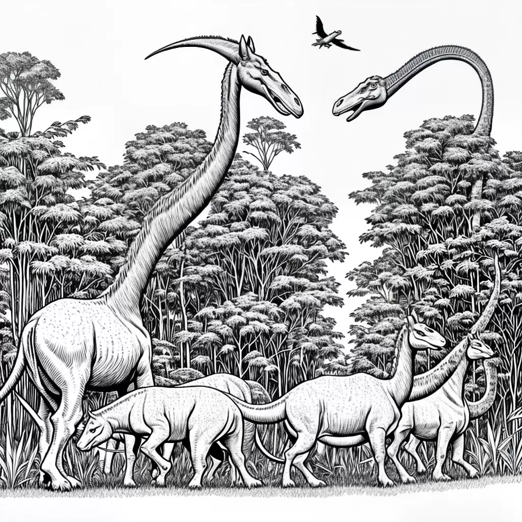 Fotos floresta dinossauros brincalhoes energia