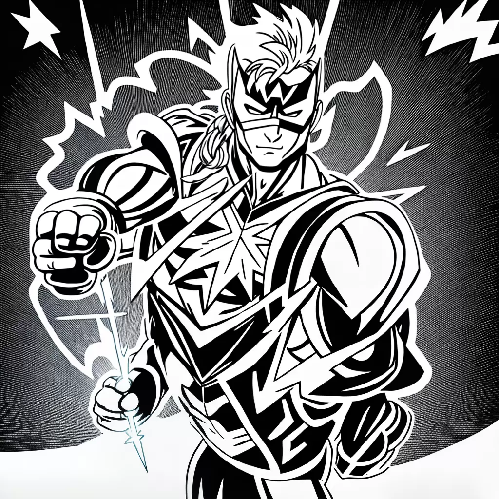 Fotos heroi raio gelo desenho preto branco
