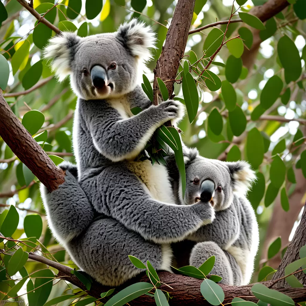 Fotos koala eucalipto paisagem australiana colorir