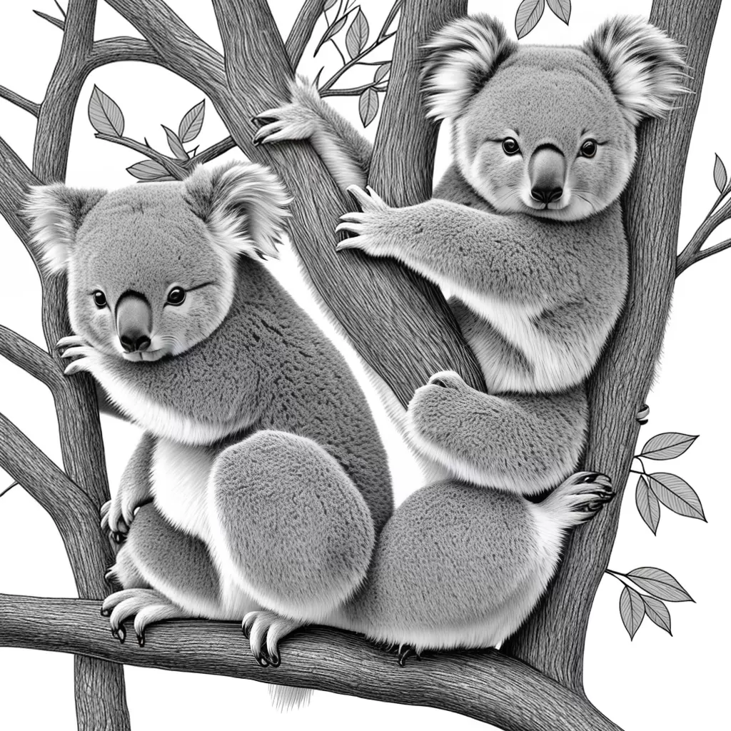 Fotos koalas kawaii desenhos colorir