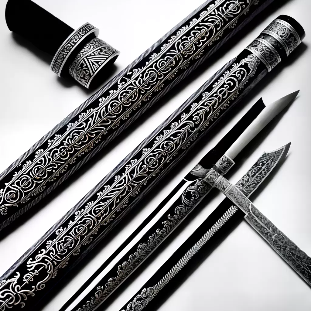 Fotos espada itachi preto branco